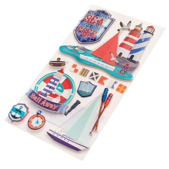 12 Pack: Nautical Stickers by Recollections™